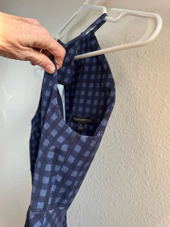 BANANA REPUBLIC Gingham Midi Dress - Picture 6 of 15